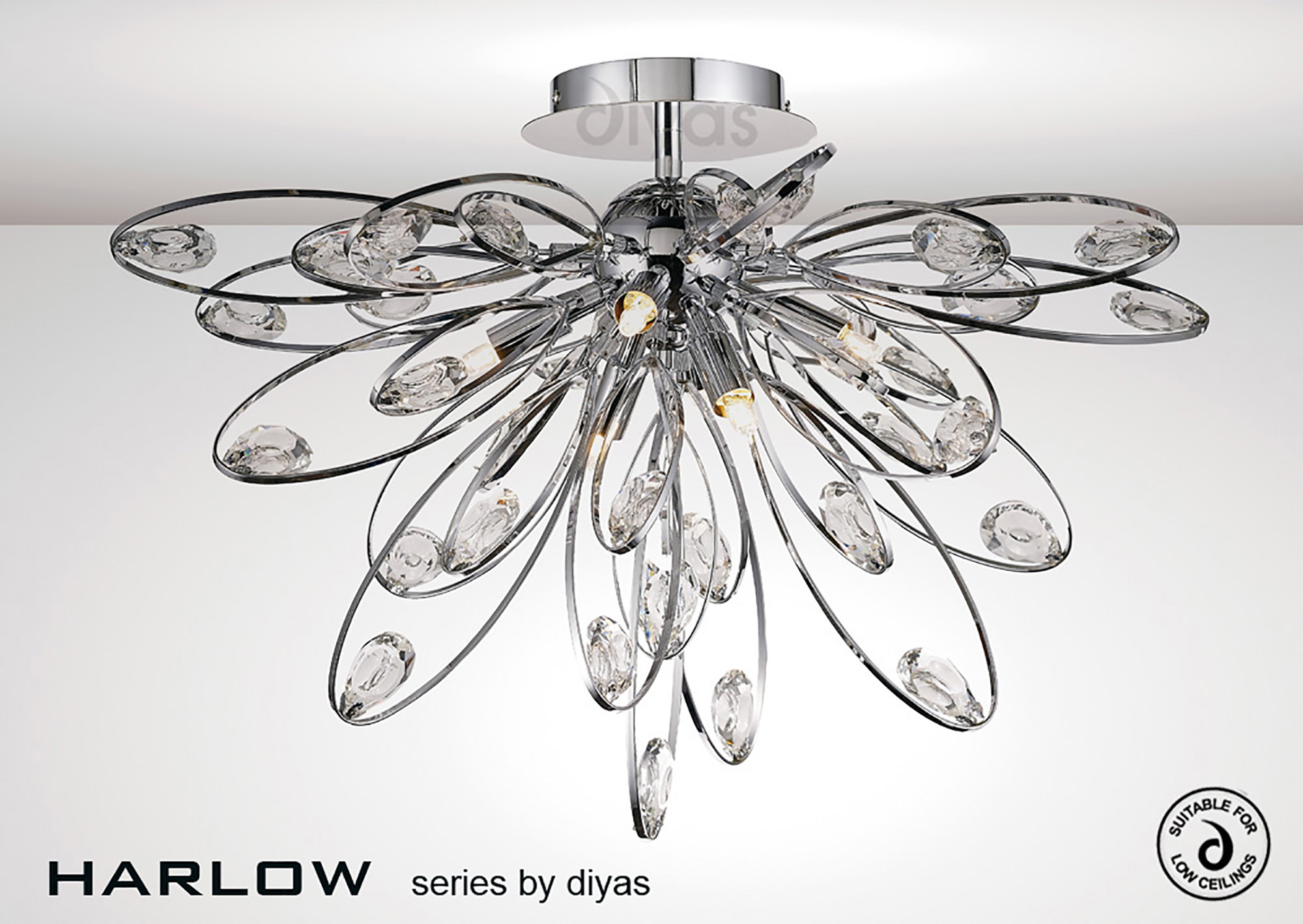 Harlow Crystal Ceiling Lights Diyas Modern Crystal Ceiling Lights Harlow Crystal Ceiling Lights Diyas Modern Crystal Ceiling Lights